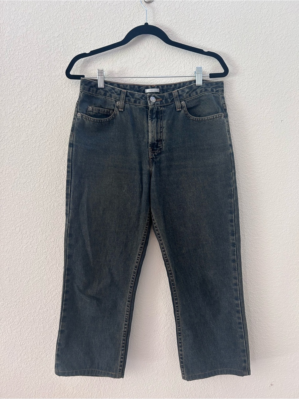 Halogen Vintage Faded Dusty Blue Crop Jeans Size 6
